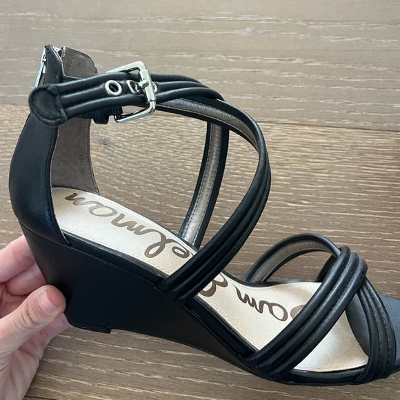 Sam Edelman Sloan Lea Wedge Heel - Black - Picture 4 of 5